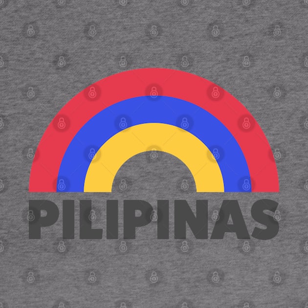 Pilipinas Retro Rainbow Flag Colors by modeoftravel